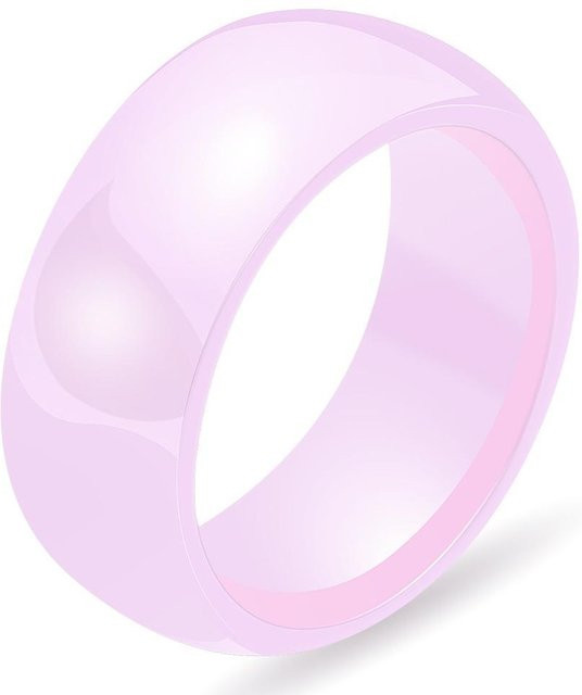 Lemo Nade Keramikringe, 8 mm, rosa, Unisex - Bild 1