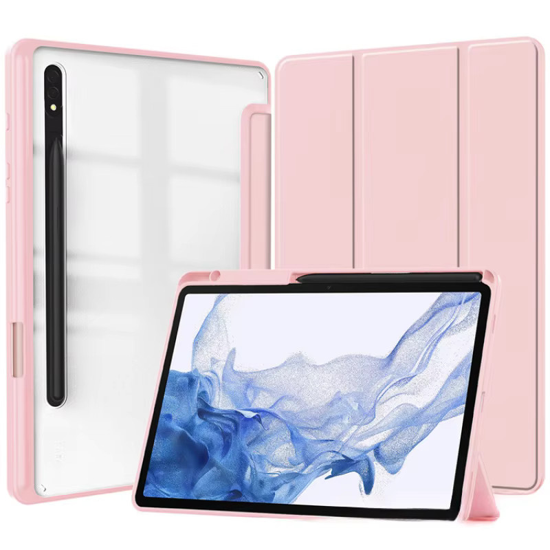 Dreifach faltbare Acryl-Hülle für Samsung Galaxy Tab S10 FE 2025 mit Auto-Wake-Schlaf-Funktion, stoßfeste transparente Hartschale für dein Tablet - Bild 1