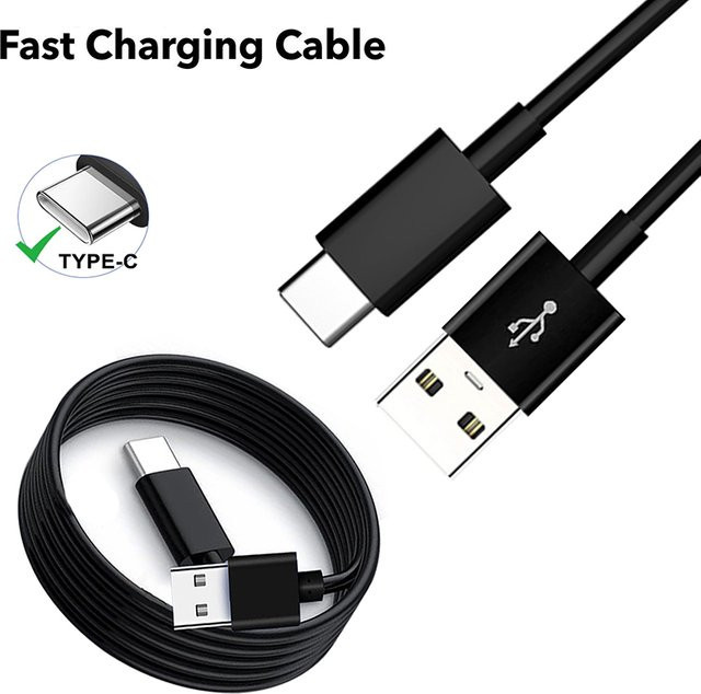 USB-A auf USB-C Schnellladekabel und Datenkabel in Schwarz - Bild 1