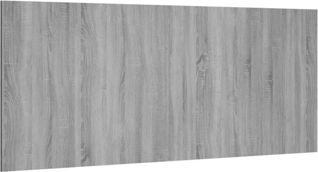 vidaXL Kopfteil aus Holzwerkstoff in Grau Sonoma, Breite: 200 cm, Tiefe: 1,5 cm, Höhe: 80 cm - Bild 1