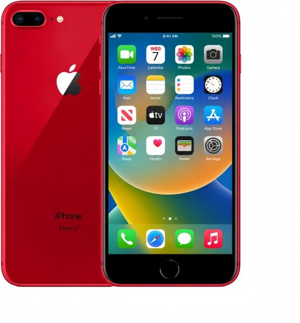 Apple iPhone 8 Plus Refurbished Smartphone Rot 256 GB ROM 3 GB RAM 4G LTE iOS Single-SIM - Bild 1