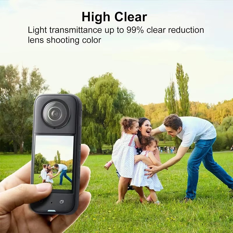 Kratzfester Objektivschutz für Insta360 X5 X4 X3 One X2 Action Camera, transparente Objektivschutzabdeckung - Bild 2