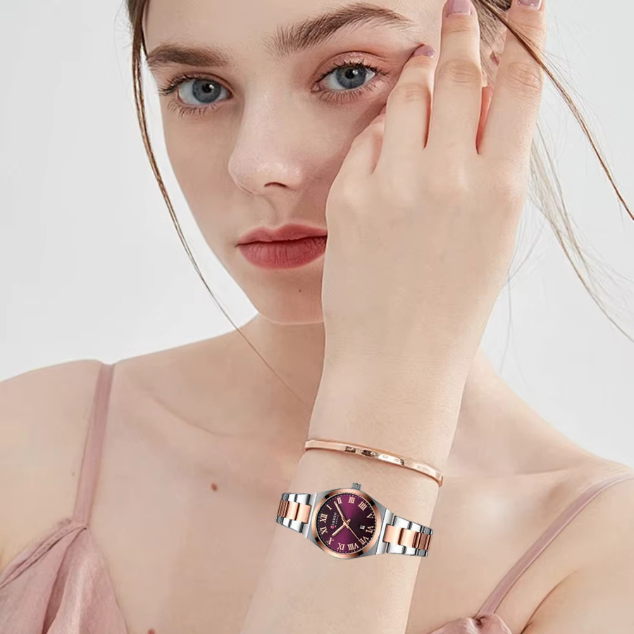 CURREN Armbanduhr Edelstahl, Quarz, Bicolor, Damen - Bild 2