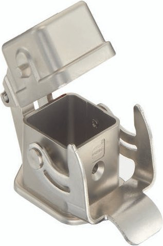 Harting Anbaugehäuse gerade aus Edelstahl in Silber Baugröße 19440030306 - Bild 1