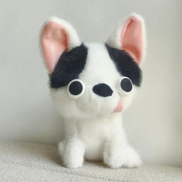 Yiran Health & Beauty Chihuahua Plüschtier, 15cm, weiß - Bild 1