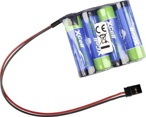 XCell Akkupack 4x Mignon AA NiMH 4.8V 2700mAh in Blau - Bild 1