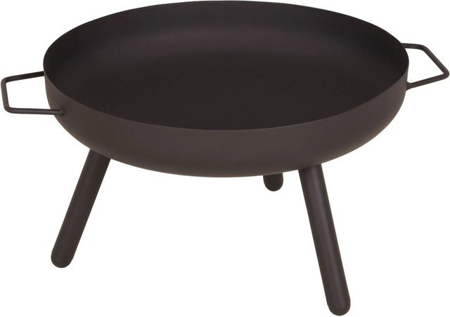 DELUKE Feuerschale MARKUS aus Schmiedeeisen in Schwarz, B/T/H: 31 x 50 x 62 cm - Bild 1