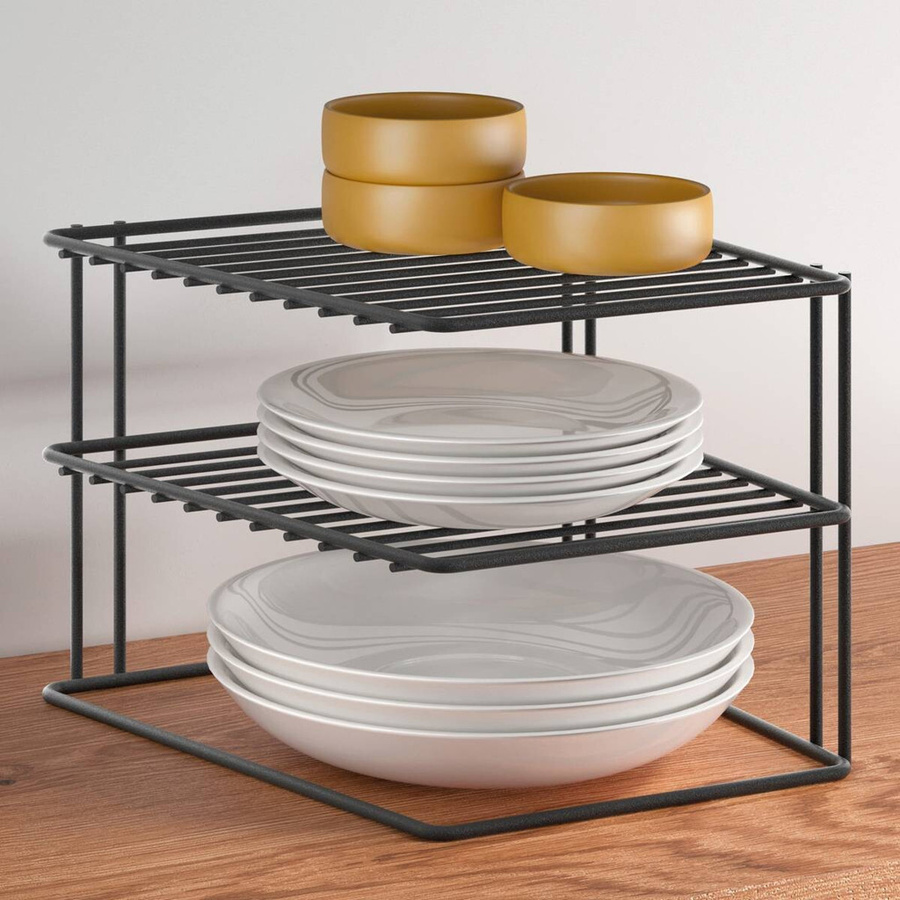 Metaltex Eckschrankeinsatz Palio Lava schwarz Metall B/H/L: 25 x 19 x 25 cm - Bild 2