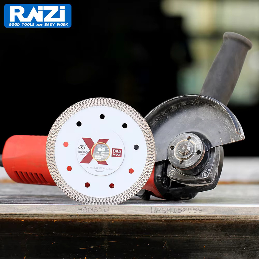 Raizi Diamantschneide-Porzellanklinge für Porzellanfliesen, Farbe: Silber, Durchmesser: 115 mm / 125 mm - Bild 3
