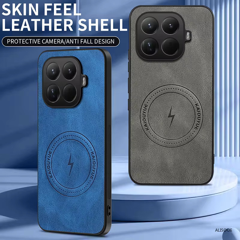 Luxus Business Case Handyhülle aus PU-Leder und Hartplastik für Xiaomi Mi 17T Pro, 17T und 15T Pro in Braun oder Grau - Bild 2