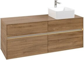 V&B Waschtischunterschrank Collaro mit LED-Beleuchtung, B/H/T: 140 x 54,8 x 50 cm - Bild 1
