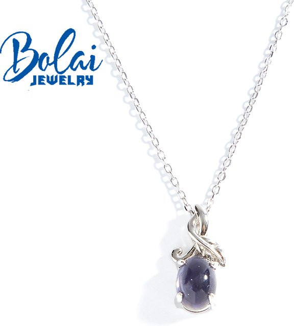 bolaijewelry Halskette mit Anhänger, 925 Silber, Baumblätter-Design, Damen - Bild 1