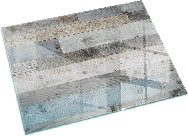 Tulup Glasplatte für den Kamin in Grau, B/T: 60 x 40 cm - Bild 1