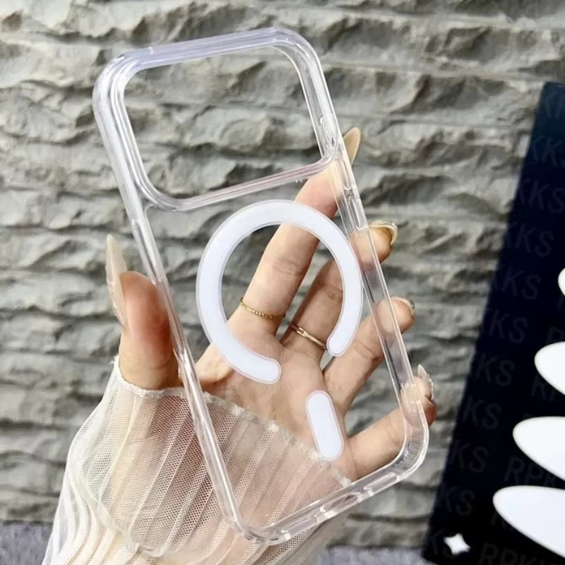 Transparente magnetische TPU Handyhülle für Apple iPhone 17 Pro, 16 Pro Max, 15, 14, 13, 12 und Air, stoßfeste Schutzhülle - Bild 3