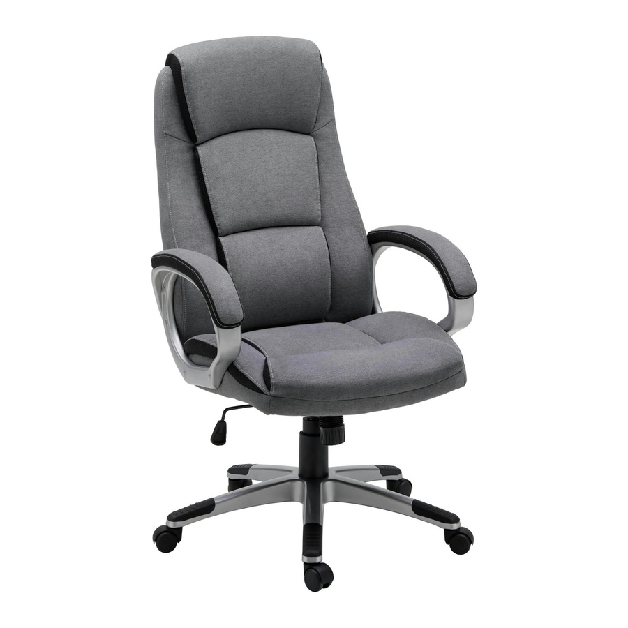 Mömax Chefsessel Nico Executive Chair in Grau mit Armlehnen und 360 Grad Drehsitz für Home Office, B/T/H: 74 x 140 x 66 cm - Bild 2