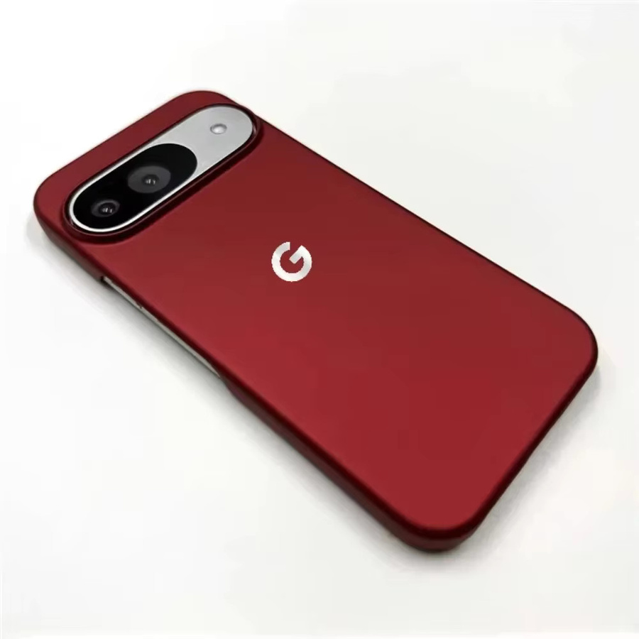 G-LOGO Matte Rahmenlose PC-Schutzhülle für Google Pixel 11 10 9 8 7 6 A Pro XL in Schwarz und Rot - Bild 1