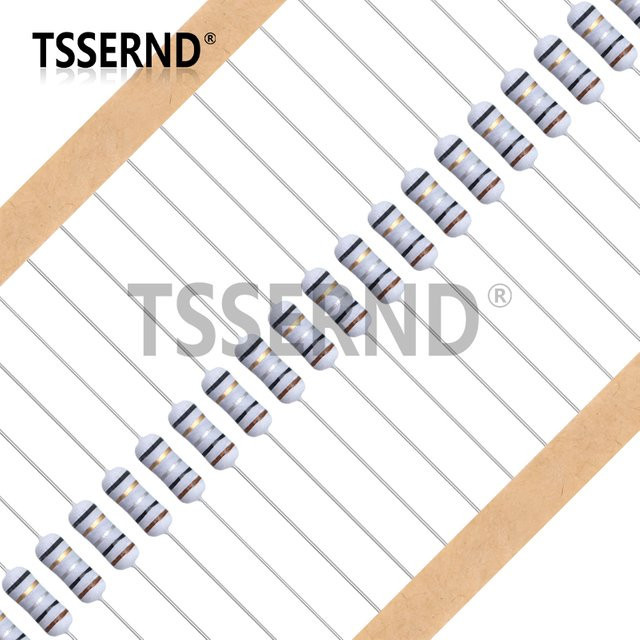 20 Stück TSSERND Drahtwiderstand Sicherung Wickelwiderstand 1/2 W 5 % in verschiedenen Ohm-Werten - Bild 1