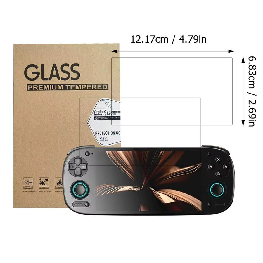 Displayschutzfolie aus gehärtetem Glas für Retroid Pocket 6, 9H-Härte, transparent und kratzfest - Bild 4