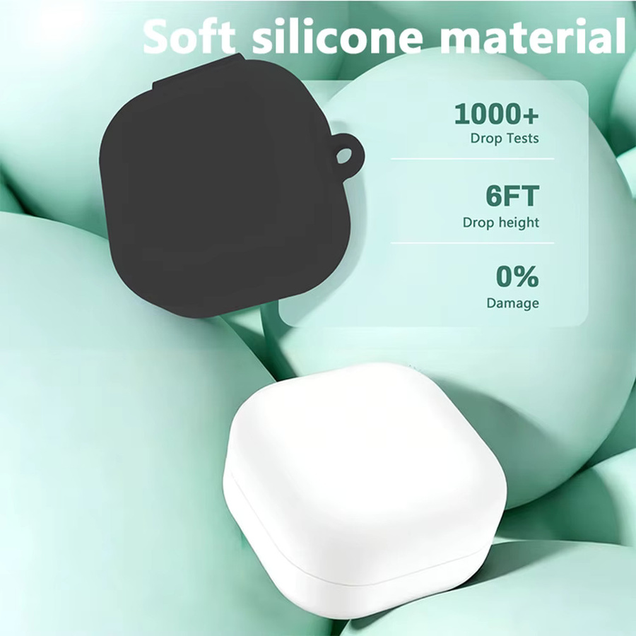 Weiche Schutzhülle für Samsung Galaxy Buds 4 Pro in Schwarz inklusive Reinigungsstift und Tragehaken von DO AS YOU WISH - Bild 3