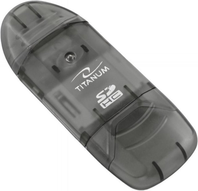 USB-Kartenleser Esperanza Titanum TA101K für SD-Karten, USB-A, Schwarz - Bild 1