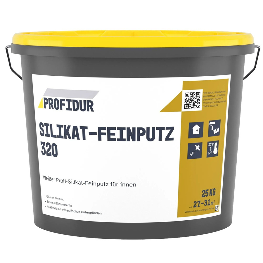 Profidur Silikat-Feinputz 320 Weiß 25 kg - Bild 2