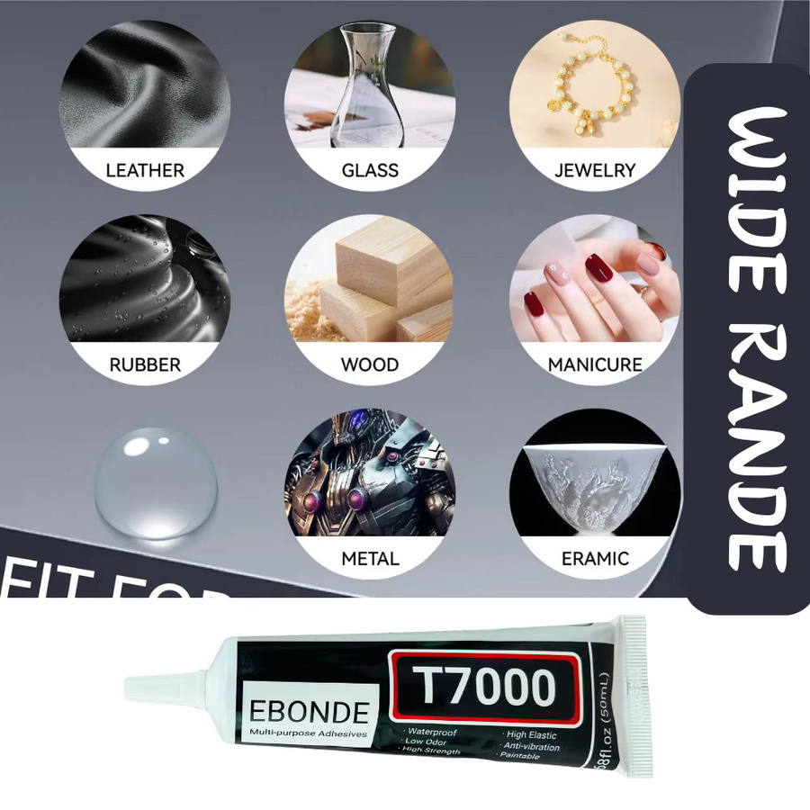 EBONDE Flüssigkleber B7000 und T7000 für Reparaturen und Handwerk, transparent, 15 ml, 50 ml oder 110 ml - Bild 5