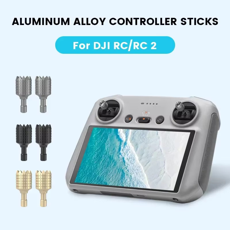 DJI Daumensteuerknöpfe als Joystick-Zubehör für DJI NEO, Mini 4 Pro, Air 3S, FLIP, Mavic 3 und Mini 3 Pro RC/RC 2 Fernbedienungen in Grau - Bild 2