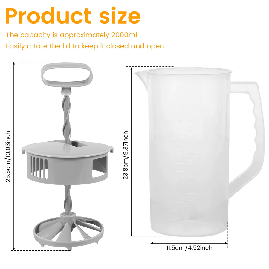 Willstar Weithalskrug transparent mit 2 l Fassungsvermögen - Bild 1