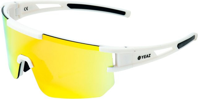 YEAZ SUNSPARK Sport-Sonnenbrille, Vollrand, White/Red, Damen, Kunststoff - Bild 1