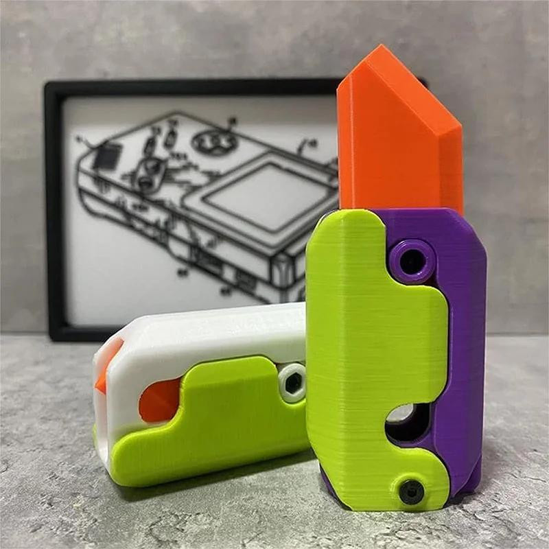 Yiran toy 3D-Druck Schwerkraftmesser Fidget Spielzeug Karotte Radieschen grün - Bild 3