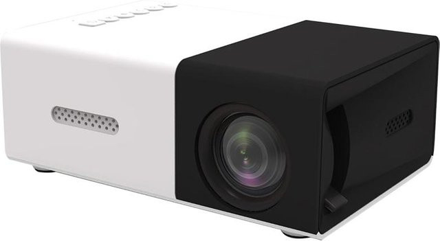 Honor Mini-Projektor Full HD Heimkino Media-Player mit Audio und USB-Anschluss in Schwarz - Bild 1