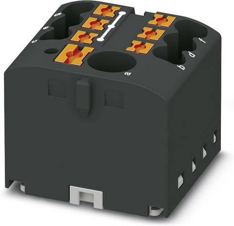 Phoenix Contact 3273344 Verteilerblock mit Zugfeder in Schwarz, 10 Stück - Bild 1