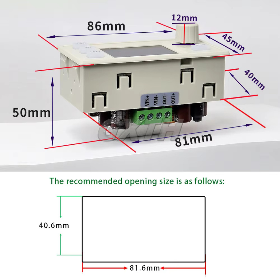 GXTH XY6509X DC Spannungsregler Netzteil mit CV CC und MPPT Solarladung, 65V 9A 585W Buck Modul, Weiß - Bild 4