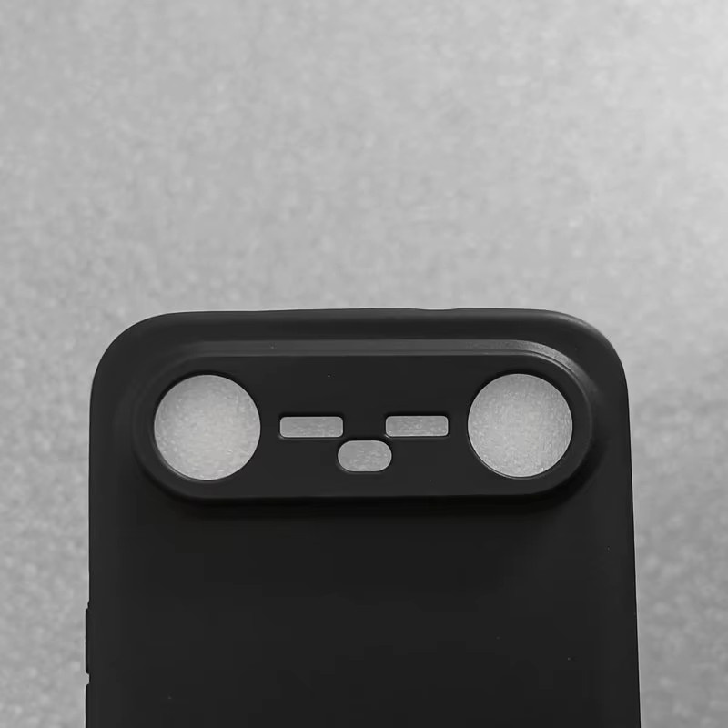 EUCAGR Schutzhülle aus TPU Silikon für Tecno Spark Slim und Tecno Pova Slim KM9 in Schwarz Matt - Bild 5