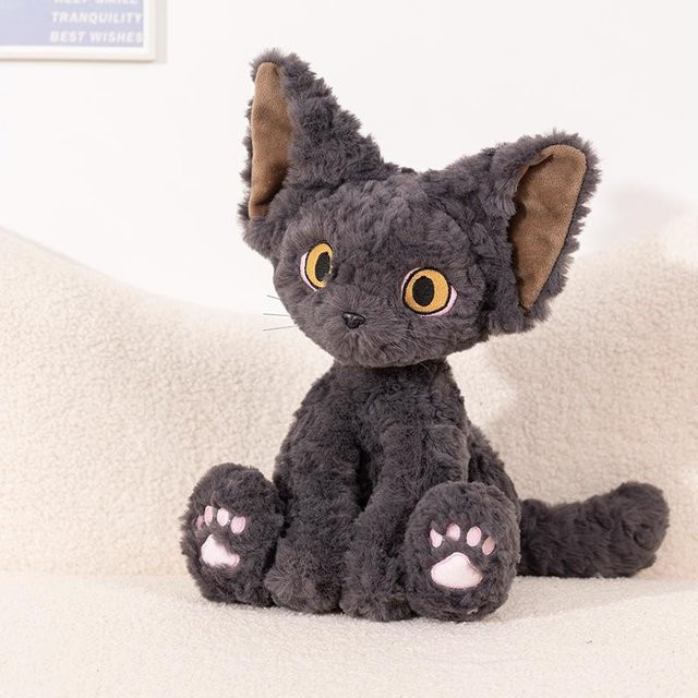 Devon Rex Katzen Plüschtier, Grau, ab 3 Jahre - Bild 1