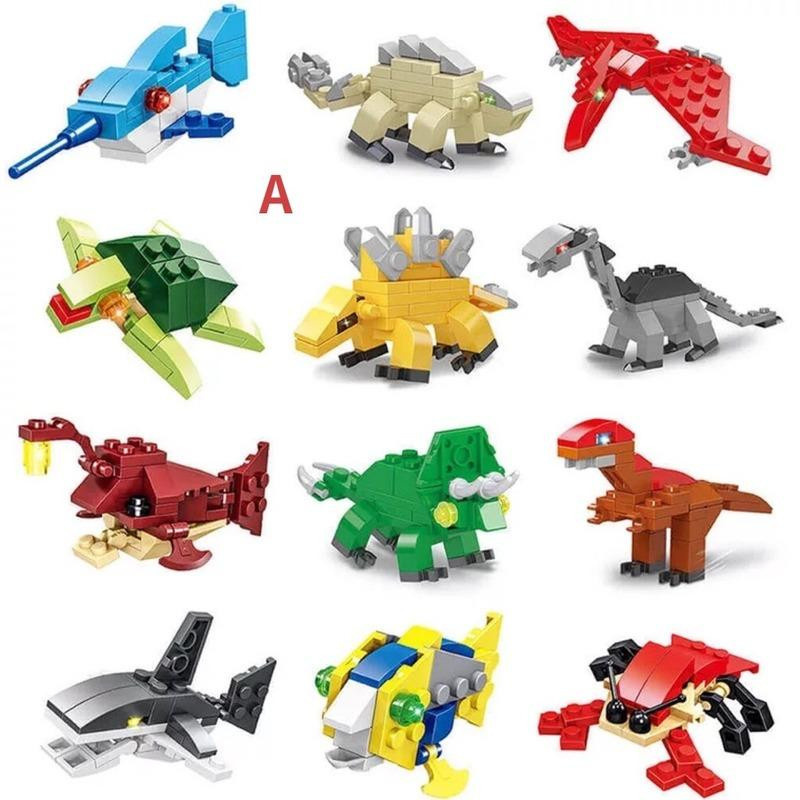 MagicMonkey Blind Box Baustein Dinosaurier Insekt Marine Tier 1-teiliges Set - Bild 3