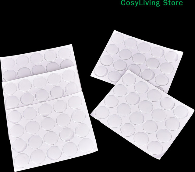 100 Stück runde transparente 3D-Kristall-Epoxid-Kleberinge aus Resin für Flaschendeckel, Durchmesser: 2,5 cm - Bild 1