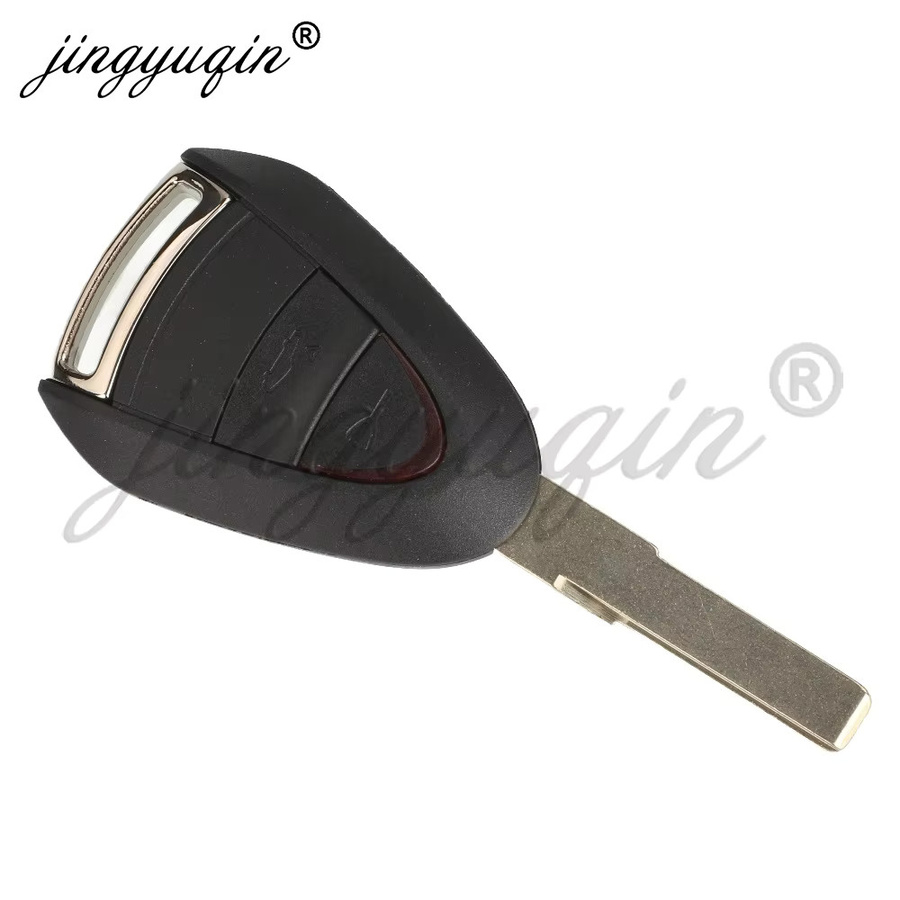 jingyuqin Fernbedienungs-Autoschlüsselgehäuse für Porsche Cayman Boxster GT S 2S 4S Turbo 911 987 996 997 Carrera Targa in Schwarz - Bild 1