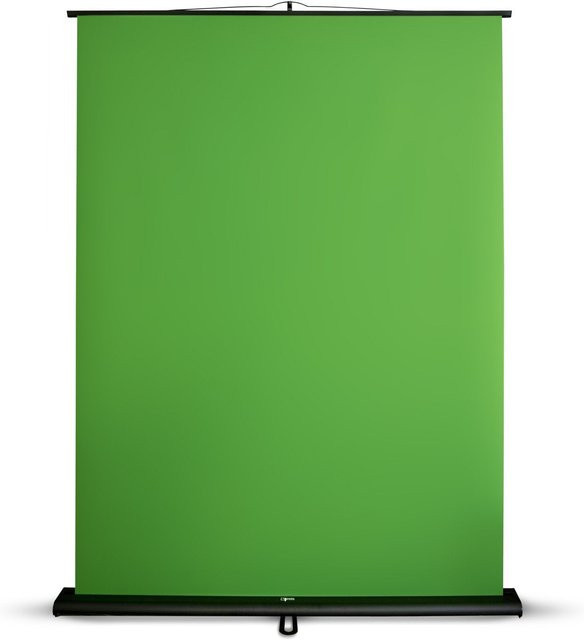 Pop Up Green Screen Fotohintergrund Chroma Key für Streaming, Gaming und Video Studio, knitterfrei und faltbar, B x H: 150 x 200 cm - Bild 1