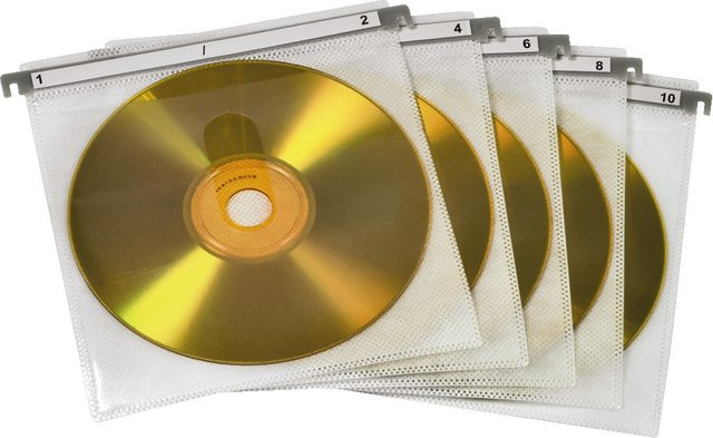 Hama CD/DVD Doppel-Schutzhüllen, 50er-Pack, Weiß - Bild 1