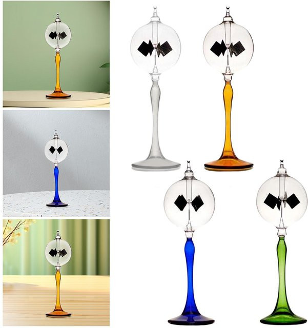MagiDeal Solar Power Crookes Radiometer Windmühle aus Glas in Blau als wissenschaftliches Kunsthandwerk und Spielzeug - Bild 1
