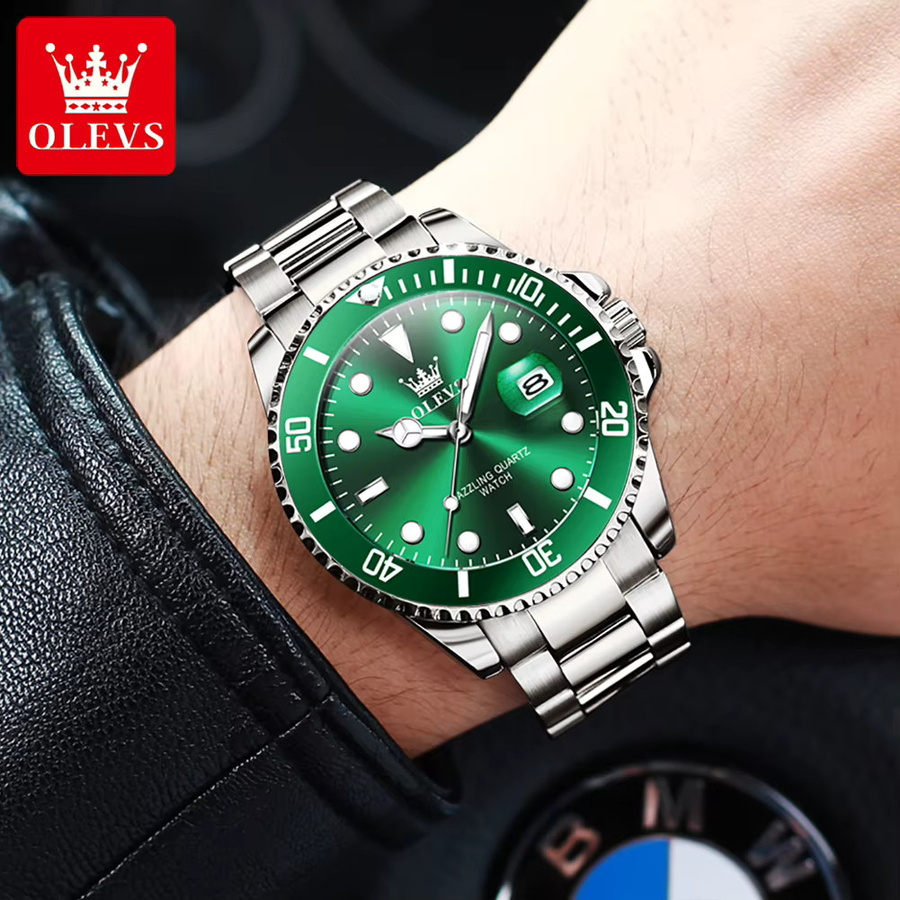 OLEVS Armbanduhr, Edelstahl, Weiß, Herren, Analoguhr - Bild 3