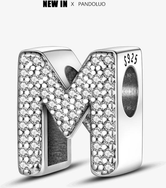 Charm 925 Silber, Zirkonia, Perle, Damen - Bild 1