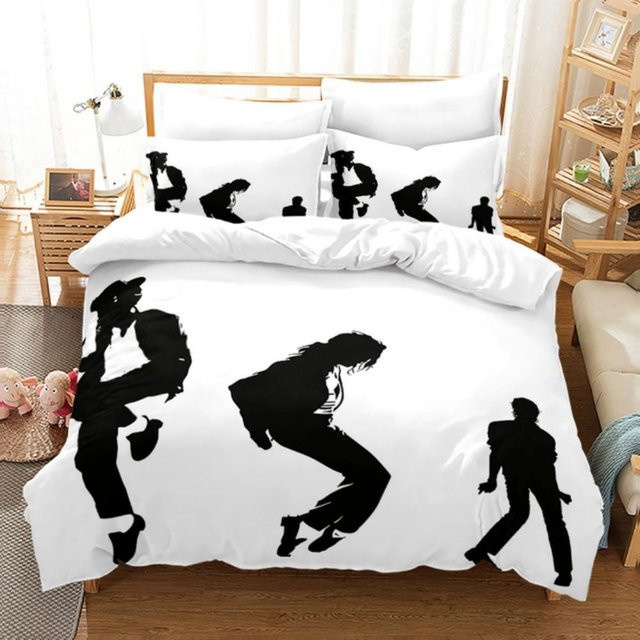 Michael Jackson Bettwäsche Kollektion mit Motiv Musikalische Genies, weiß, Microfaser, B/H: 240 x 220 cm - Bild 1