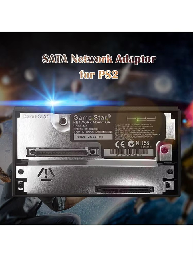 ALLOYSEED Universeller Netzwerkkartenadapter für SATA und IDE, Black, Gaming-Zubehör für PS2 zur Nutzung von 2,5 und 3,5 Zoll SATA HDDs - Bild 5