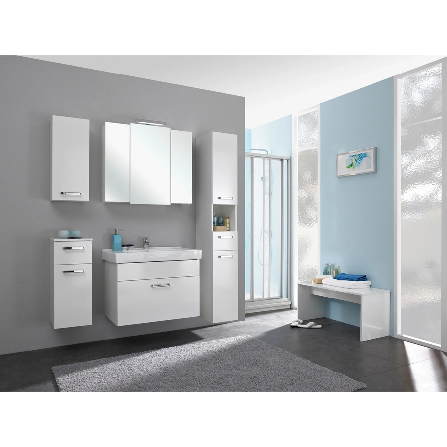 Pelipal Badezimmer-Set Quickset 312 in Weiß Glänzend, 6-teilig, B/H/T: 143 x 200 x 48 cm - Bild 3