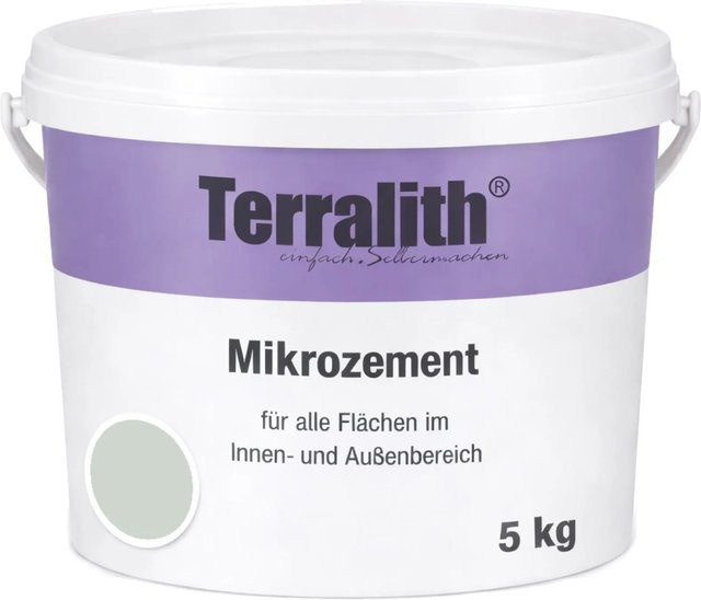 Terralith Mikrozement Fix & Fertig LFN0731 in Grün, 5 kg für ca. 4,25 qm - Bild 1
