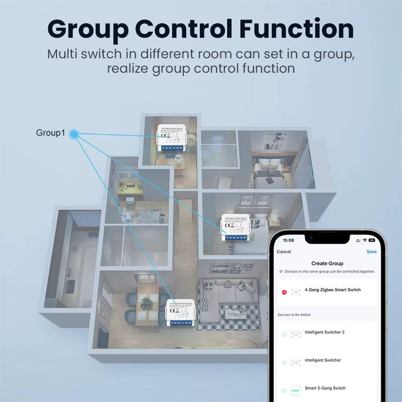 AVATTO WiFi Mini Smart Schalter Modul zur 2-Wege-Steuerung, weiß, kompatibel mit Tuya, Alexa und Google Home - Bild 4