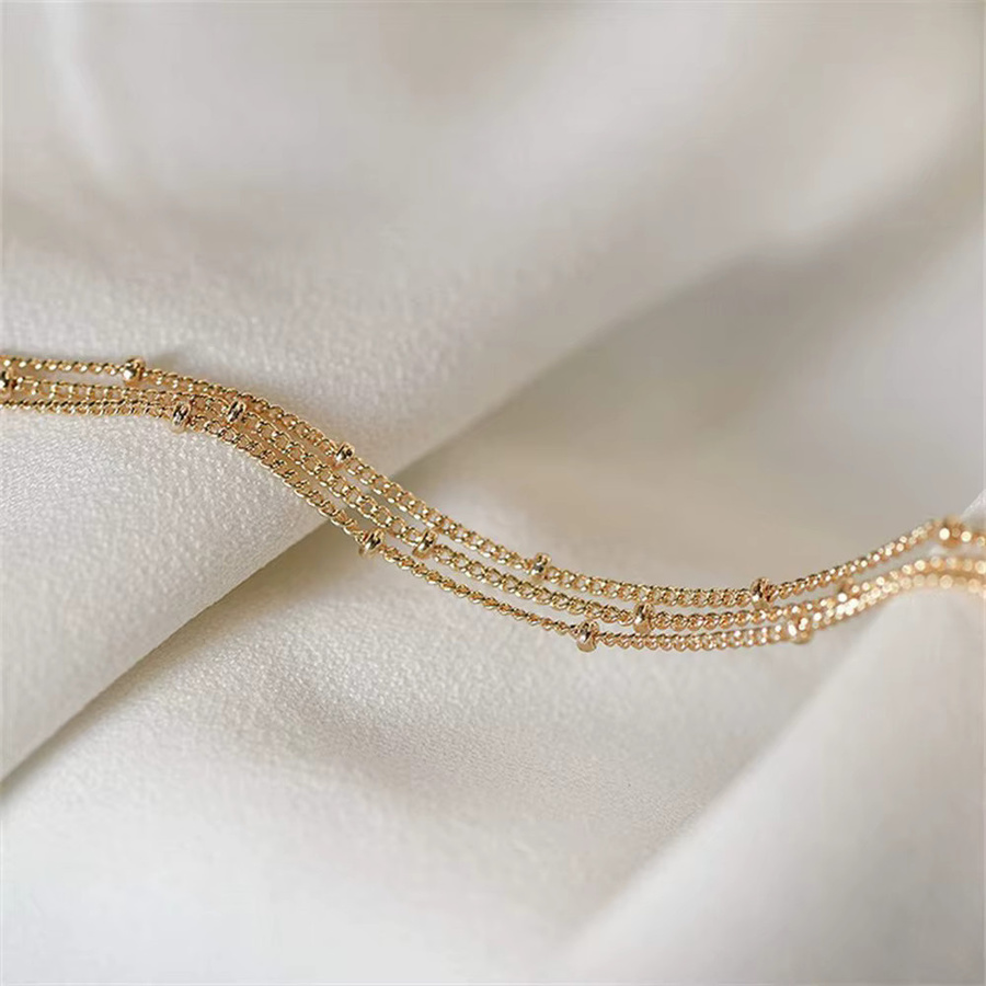 St.delan Satellitenketten-Armband, Edelstahl, Gold, Perle, Damen - Bild 2