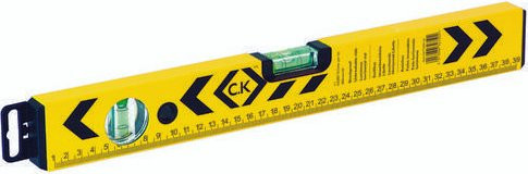 C.K Wasserwaage aus Aluminium in Schwarz-Gelb, Breite: 80 cm - Bild 1